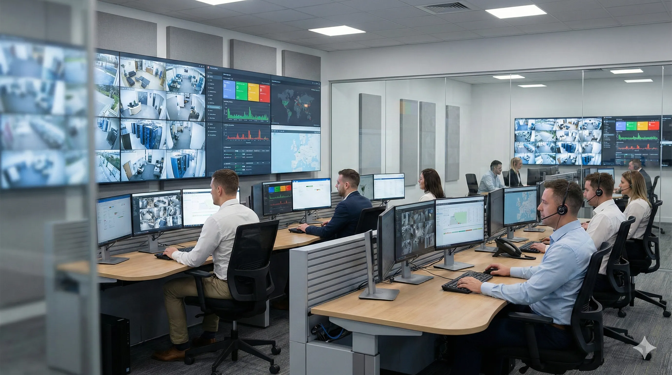 E-Surveillance System managed security operations center dashboard